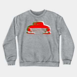 Triumph TR6 1970s classic British sports car monoblock red white green Crewneck Sweatshirt